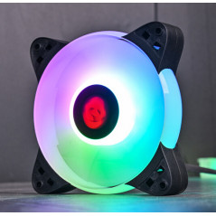 6 PACK LED Cooling Fan RGB 120mm 12V + Remote Control For Computer Case PC CPU