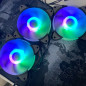 3Pack 120mm RGB LED Quiet 12V Computer Case ARGB Cooling Fan with Remote Control