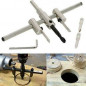 30-120mm Adjustable Circle Hole Cutter Wood Drywall Drill Bit Saw Round Cutting