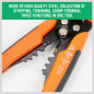 Self-Adjusting Insulation Wire Stripper cutter crimper Terminal Tool Pliers 8"