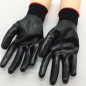 12 Pairs Work Gloves Ultra-Thin Safety Polyurethane Coated Nylon Shell Black