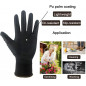 12 Pairs Work Gloves Ultra-Thin Safety Polyurethane Coated Nylon Shell Black