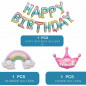 Unicorn Theme Party Balloon Set, Happy Birthday Banner, Rainbow Party Decor