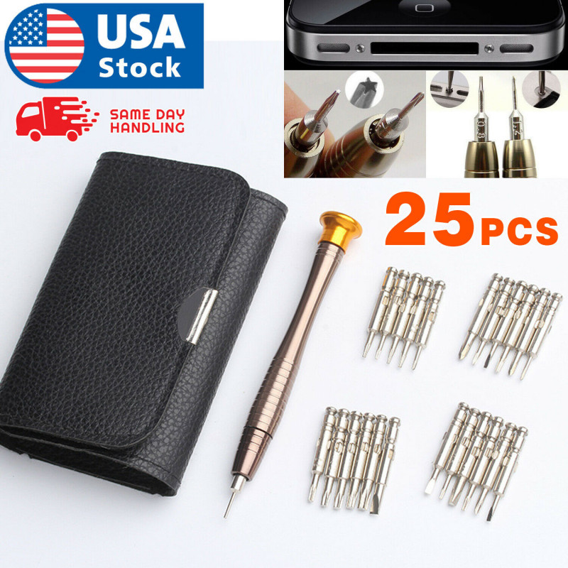 25PCS Magnetic Screwdriver Set Precision Repair Tool Kits for iPhon laptop pc