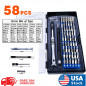 58X Phone Repair Tool Kit Precision Small Screwdriver Set 54 Bit Magnetic Driver