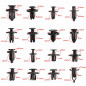 630PCs Car Retainer Clips Auto Fasteners Push Trim Clips Pin Rivet Bumper Kit