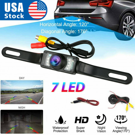 170° Car Rear View Backup Parking Reverse Camera CMOS HD Night Vision Waterproof