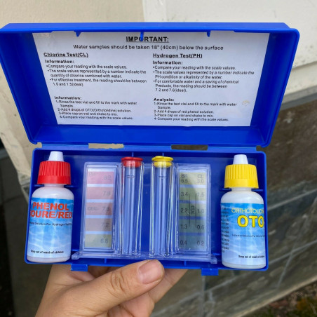 2box Swimming 2 Way Liquid Test Kit PH & Chlorine Levels For Swimming Pool Water