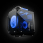 Mid-Tower Computer Gaming Case Micro ATX ITX With 200mm*2 Rainbow Fan