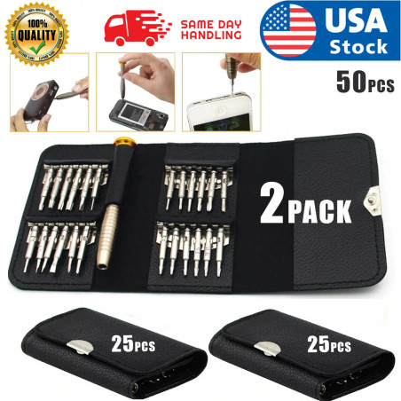 50PCS Magnetic Screwdriver Set Precision Repair Tool Kits for PC Watch Camera