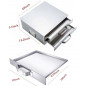 2-layer steamer drawers food steaming cooking baking rice noodle roll machine US