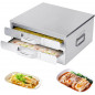 2-layer steamer drawers food steaming cooking baking rice noodle roll machine US