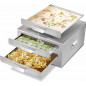 2-layer steamer drawers food steaming cooking baking rice noodle roll machine US