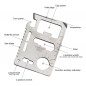 10PCS 11-in-1 Multi Tool Credit Card Wallet Knife Pocket Survival Camping