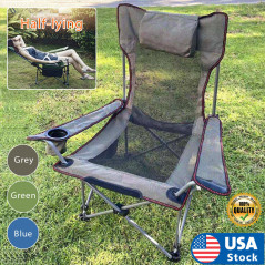 Camping Chair Heavy Duty Folding Chair with Cup Holder Oversize Outdoor Portable