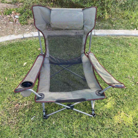 Camping Chair Heavy Duty Folding Chair with Cup Holder Oversize Outdoor Portable