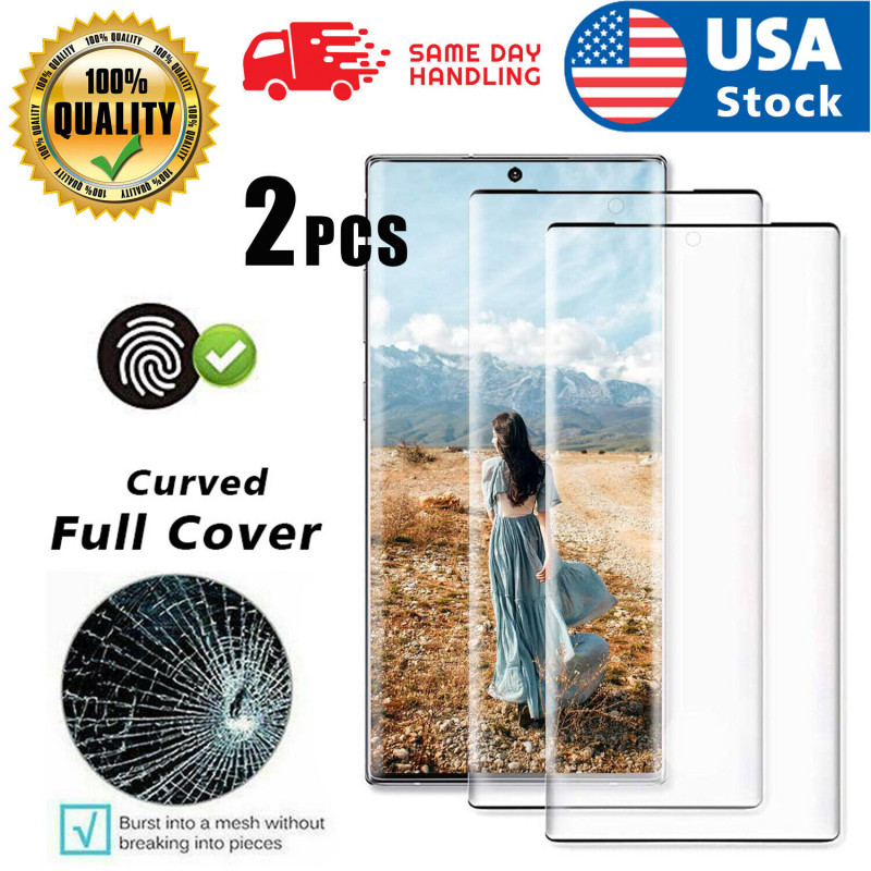 2X Samsung Galaxy Note 10/10 Plus Full Cover 3D Tempered Glass Screen Protector