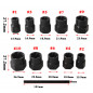 11pcs Twist Socket Set Damaged Lug Nut Lock Remover Extractor Tool 9-19mm Metric