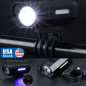 USB Rechargeable LED Bicycle Headlight Bike Head Light Cycling Front Lamp