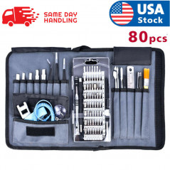 Cell Phone Repair Kit 80X Magnetic Screwdriver Tool Bag Holder Computer Laptop