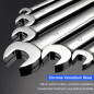 12pcs Ratcheting Combination Wrench Set Metric 8-19MM Tool