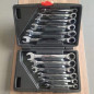 12pcs Ratcheting Combination Wrench Set Metric 8-19MM Tool