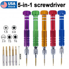 5in1 Repair Opening Tool Magnetic Screwdriver Kit Set for Cell Phone Electronics