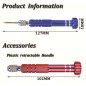 5in1 Repair Opening Tool Magnetic Screwdriver Kit Set for Cell Phone Electronics