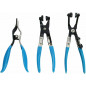 9pcs Wire Long Reach Flexible Hose Clamp Pliers Set Fuel Oil Water Hose Tools