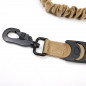 Retractable nylon rope Dog Leash Tactical K9 for large dog Heavy duty coupler