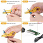 15Pcs Soldering Tips Iron Kit Electronics60W Adjustable Temperature Welding Tool