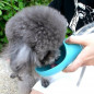 Pet Water Bottle Dispenser Dog Cat Drinking Travel Feeder Tray Bowl Cup 350-550