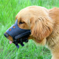 Adjustable Anti-biting Dog Soft PU Leather Muzzles Mouth Mesh Cover Pets Mask