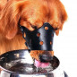 Adjustable Anti-biting Dog Soft PU Leather Muzzles Mouth Mesh Cover Pets Mask