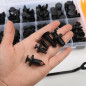 240pcs Car Body Plastic Trim Retainer Fastener Clips Push Pin Fender Bumper Tool