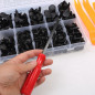 240pcs Car Body Plastic Trim Retainer Fastener Clips Push Pin Fender Bumper Tool