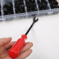 240pcs Car Body Plastic Trim Retainer Fastener Clips Push Pin Fender Bumper Tool