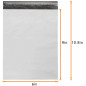 100 Pcs 6 x 9"  Bags Shipping Mailers Envelopes Plastic White Self Adhesive