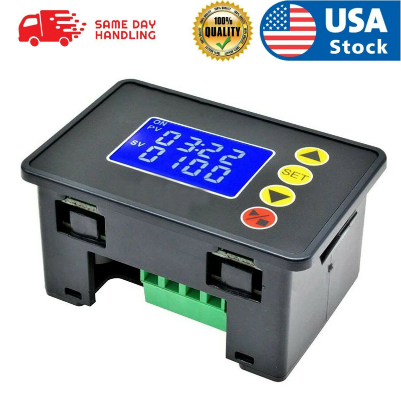 AC 110-220V Timer Relay Microcomputer Time Controller Delay Relay Module 1.37''