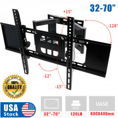 Articulating Full Motion TV Wall Mount Swivel Bracket 32 36 42 46 50 55 60 65 70