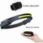 COB+LED Headlamp Headlight Torch Flashlight Work Light Bar Head Band Lamp