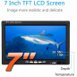 15M 7 Inch 24 LEDS Underwater Visual Fish Finder Surveillance For Ice/Sea/River