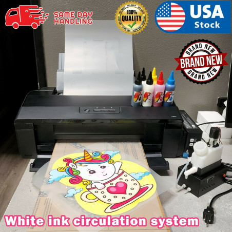 A3+ DTF transfer heat printer L1800 printer direct to film cloth US