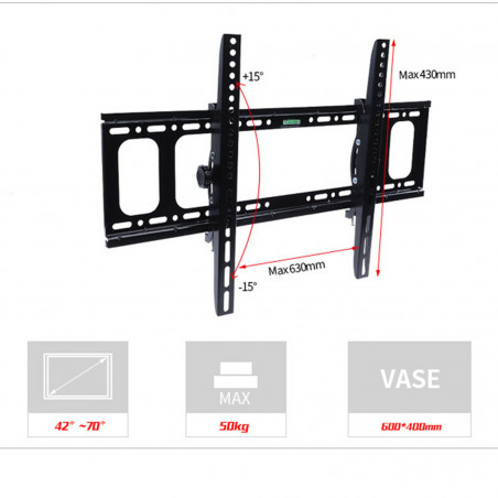 LCD LED PLASMA TILT TV WALL MOUNT BRACKET42 47 50 52 55 60 65 70 LOCKABLE