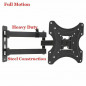 FULL MOTION TILT SWIVEL LED LCD TV WALL MOUNT BRACKET 14 23 27 32 36 37 40 42