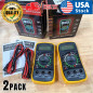 2PACK Digital Multimeter XL-830L LCD Voltmeter Ammeter Ohmmeter OHM VOLT Tester