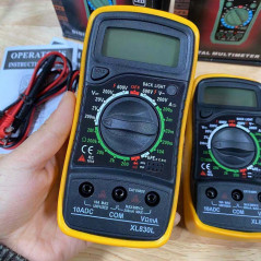 2PACK Digital Multimeter XL-830L LCD Voltmeter Ammeter Ohmmeter OHM VOLT Tester