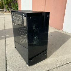 PC Case Gaming Computer Case ATX/MATX/ITX Mid Tower Case, Side Panel