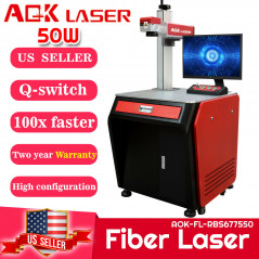 AOK LASER  Fiber Laser 50W Fast Engraving Cutting Machine Solid-state laser
