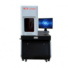 AOK LASER Enclosed  30w Q-switched  Fiber Laser engraver Marking Machine